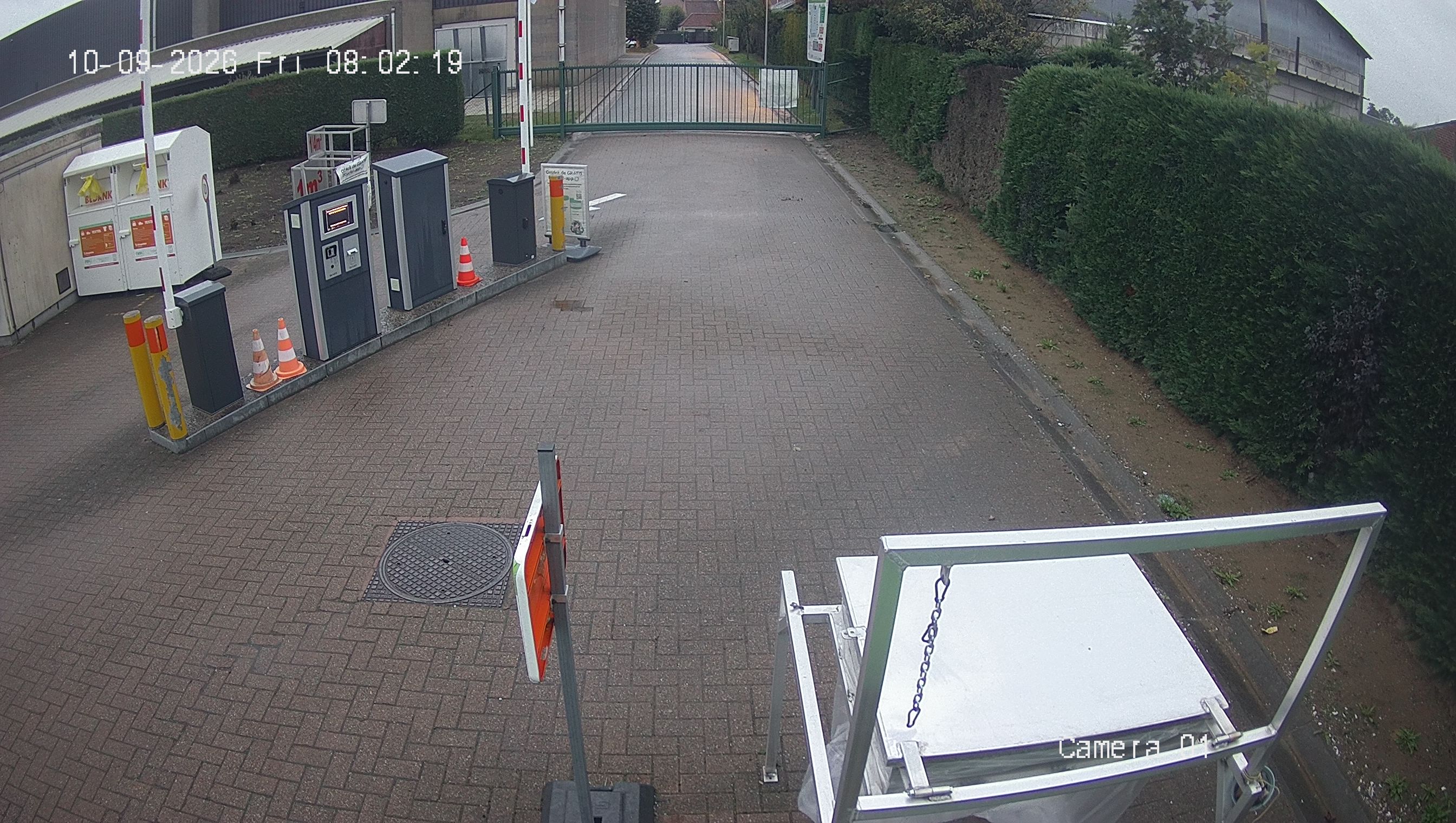 camerabeeld recyclagepark Dentergem