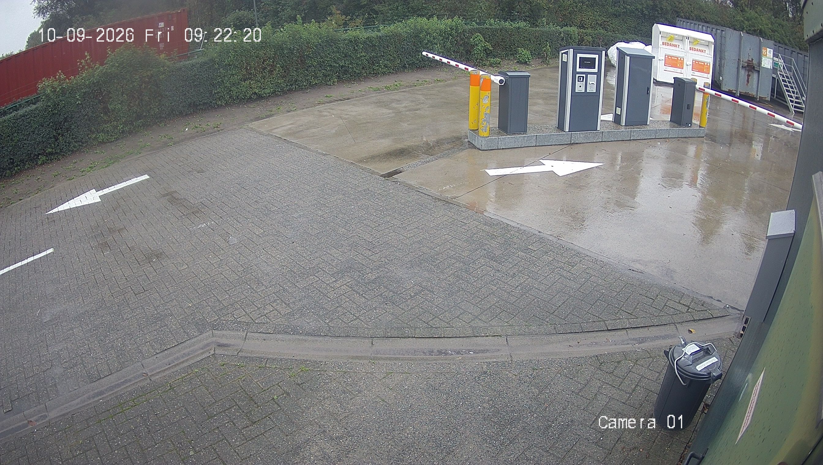 camerabeeld recyclagepark Ledegem